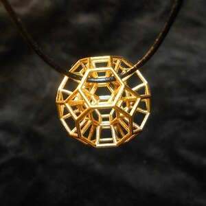 432 Hz Resonance Pendant 3D Sacred Geometry Stargate Portal Phi Harmony golden ratio Amulet image 7