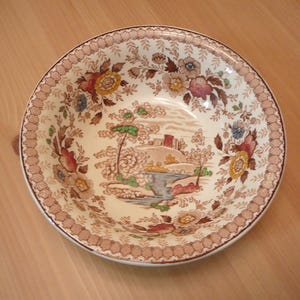 Ridgway 6.25&quot; Bowl, Woodland Pattern, Ridgway China, Made in England, Woodland Design, Vintage Serving Dish, Collectible