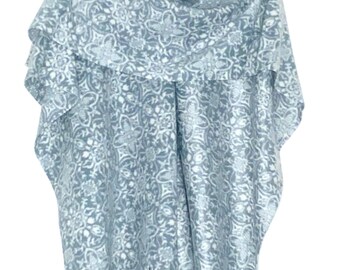 Zacht Lichtgrijs Dames Dames Heren Unisex Gezellige Warme Fleece Poncho Ruana Wrap One Size Fits All Cadeau voor haar