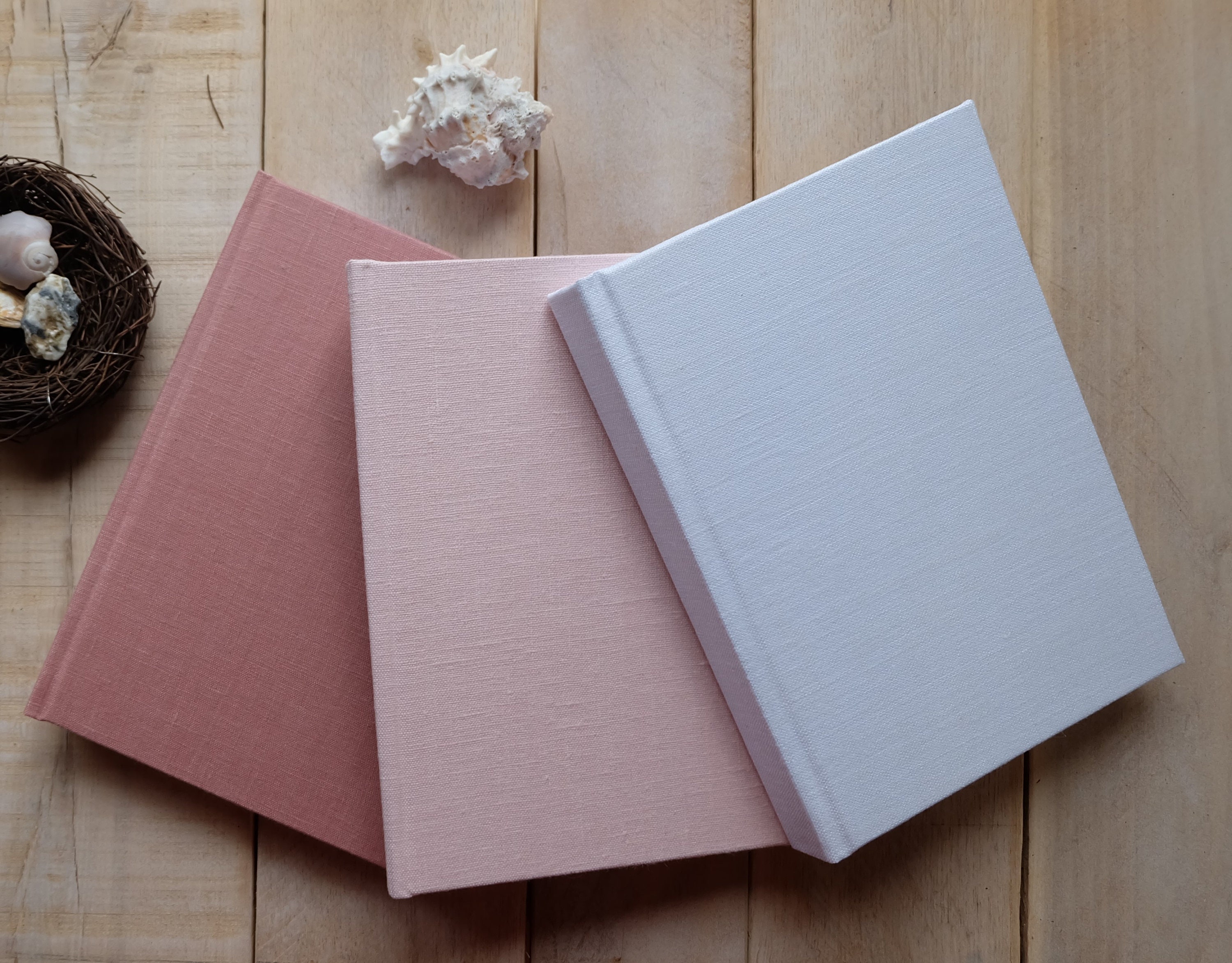 Natural Unlined Linen Journal or Sketchbook Writing Journal Etsy