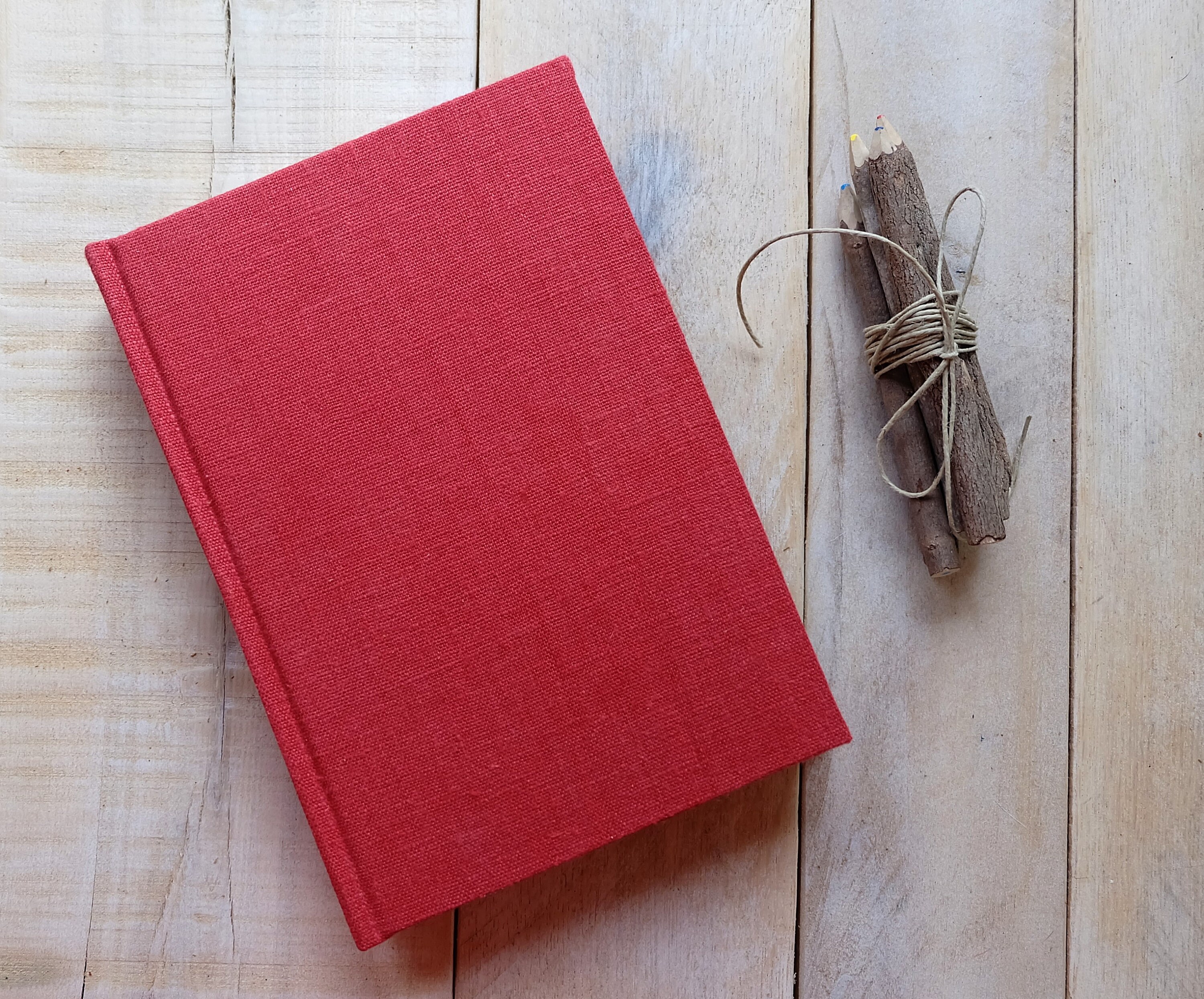 Natural Unlined Linen Journal or Sketchbook Writing Journal Etsy