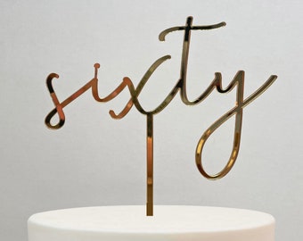 Sixty Cake Topper