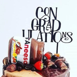 ConGRADulations Graduation Cake Topper immagine 1