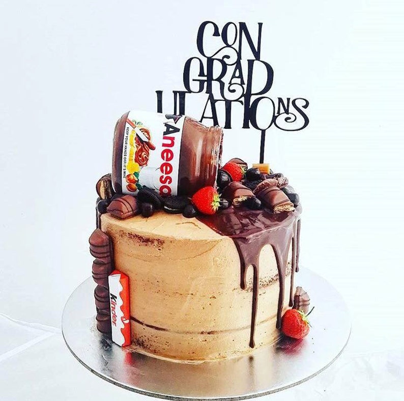 ConGRADulations Graduation Cake Topper immagine 1