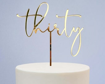 Thirty Cake Topper