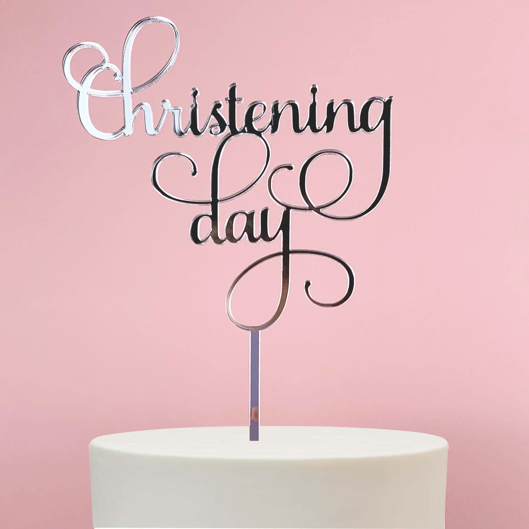Christening Day Cake Topper Etsy UK