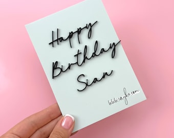 Personalised Happy Birthday Cake Decoration Charms | Personalised | Various Colours