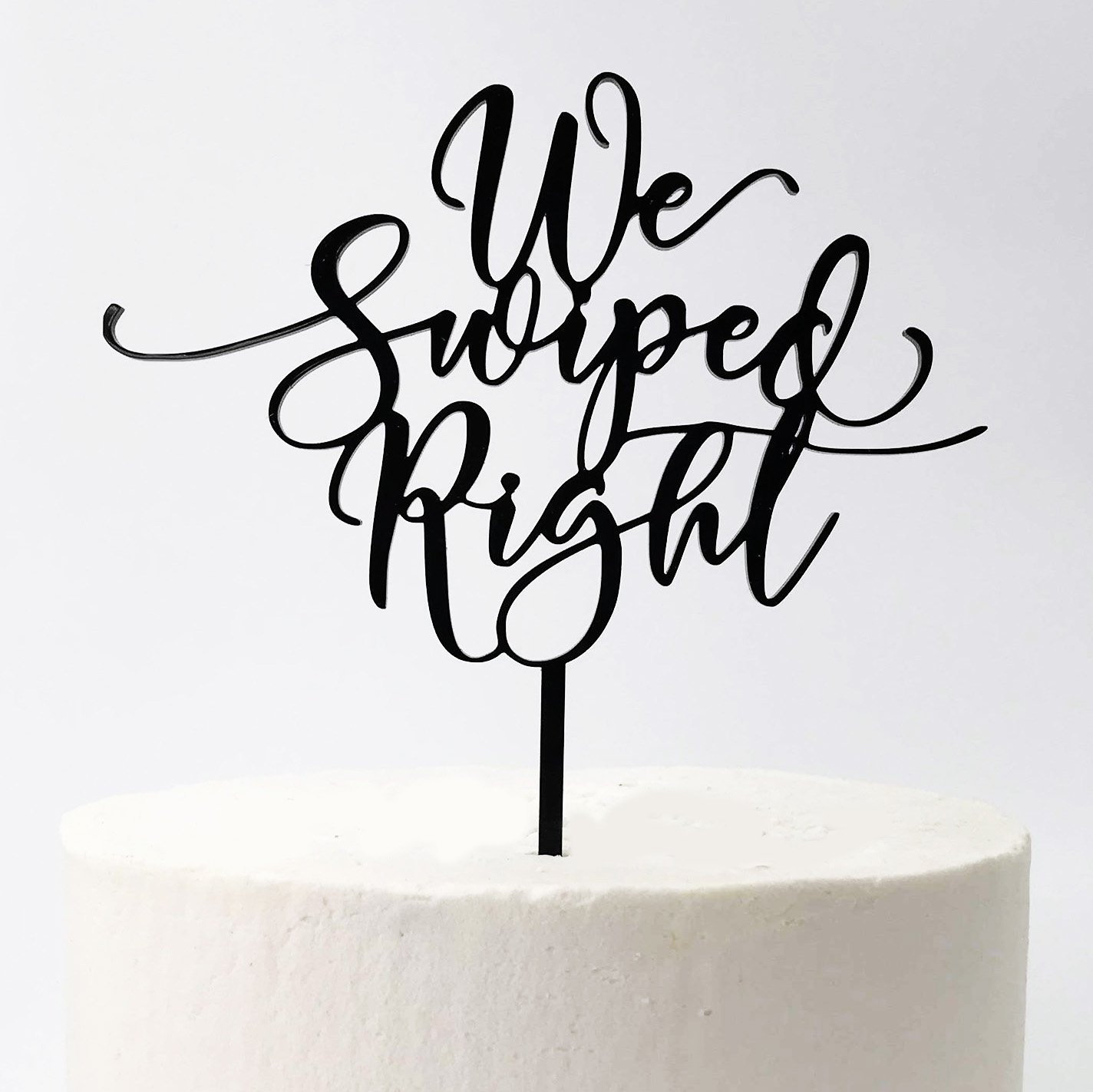 We Swiped Right Wedding Cake Topper Etsy Australia