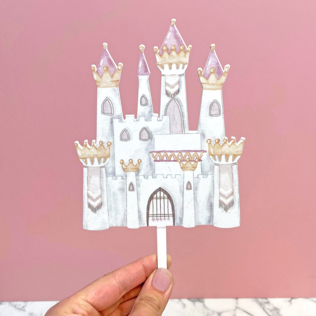 Princess Castle Acrylic Cake Topper - Etsy