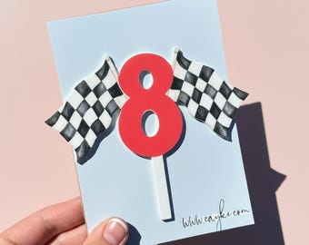 Car/Racing Themed Age Cake Charm
