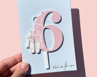 Dancing, Ballet Themed Age Cake Charm