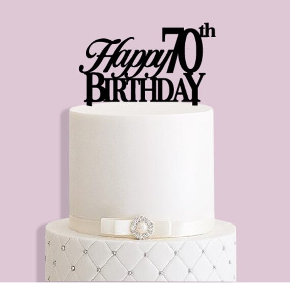 70th Birthday Cake Topper | Etsy