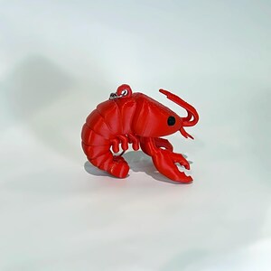 Lobster / Crawfish Keychain STL – Cute Crayfish 3D Print Figure – Printable Keychain or Figurine – No AMS – Commercial License image 6
