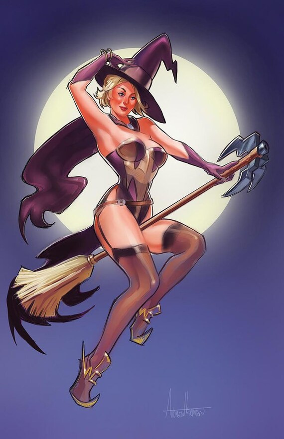 Mercy Witch Pin Up Poster.