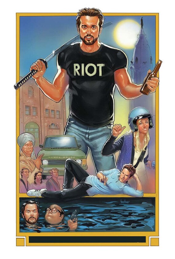 Es Ist Immer Sonnig In Philadelphia Illustration Poster Etsy