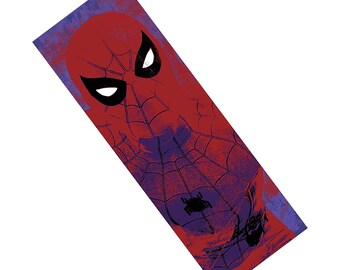 Spiderman Splatter Paint Metal Bookmark