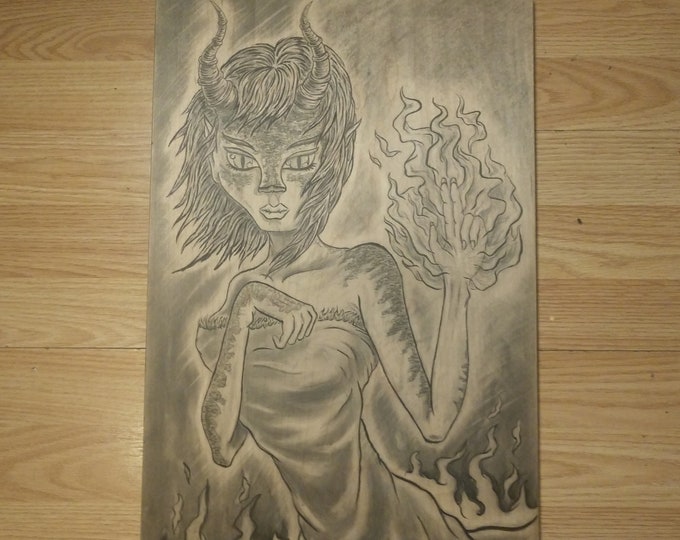 Fire Mage Painting