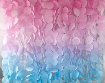 Pink and Blue Ombre Backdrop | Party and Photo Decor