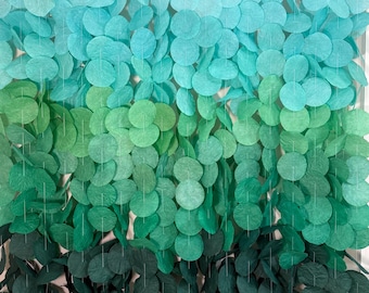Turquoise and Green Ombre Backdrop | Party & Photo Decor