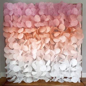 The Original Paper Circle Garland: Pink and Peach Ombré