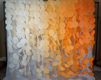 The Original Paper Circle Garland: Orange Ombre