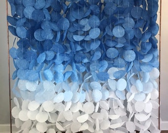 Royal Blue Ombre Backdrop | Party & Photo Decor