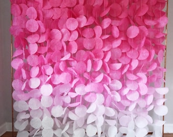 Hot Pink Ombre Backdrop | Party & Photo Decor