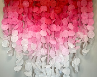 The Original Paper Circle Garland: Valentine’s Day Ombré
