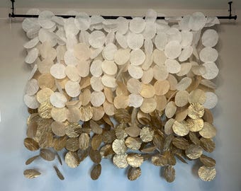 Gold Ombré Original Paper Circle Garland: Handmade Event Decor