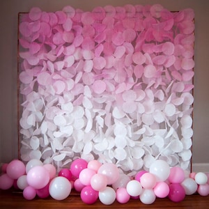 The Original Paper Circle Garland: Pink Ombré image 1