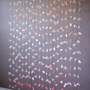 Paper Flower Garland: Peach and Blush Ombre image 1