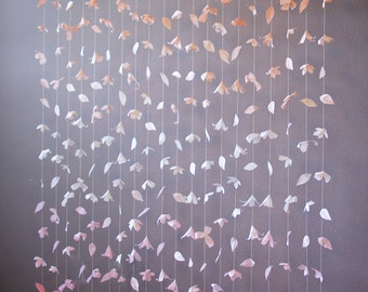 Paper Flower Garland: Peach and Blush Ombre