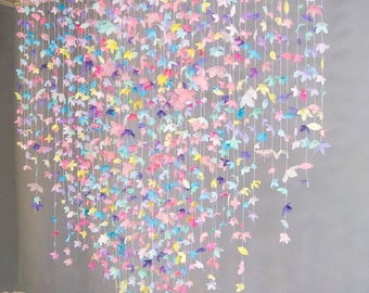 Paper Flower Garland: Unicorn Pastels