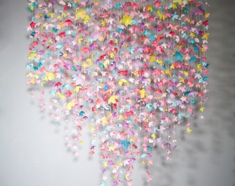 Paper Flower Garland: Rainbow Pastels