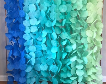 Blue Green Ombre Backdrop | Party & Photo Decor