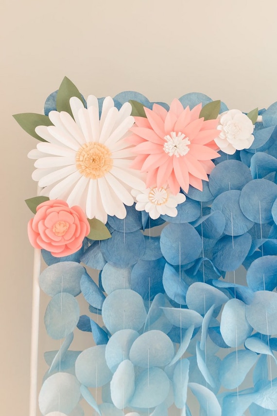 Paper Flower Garland Backdrop