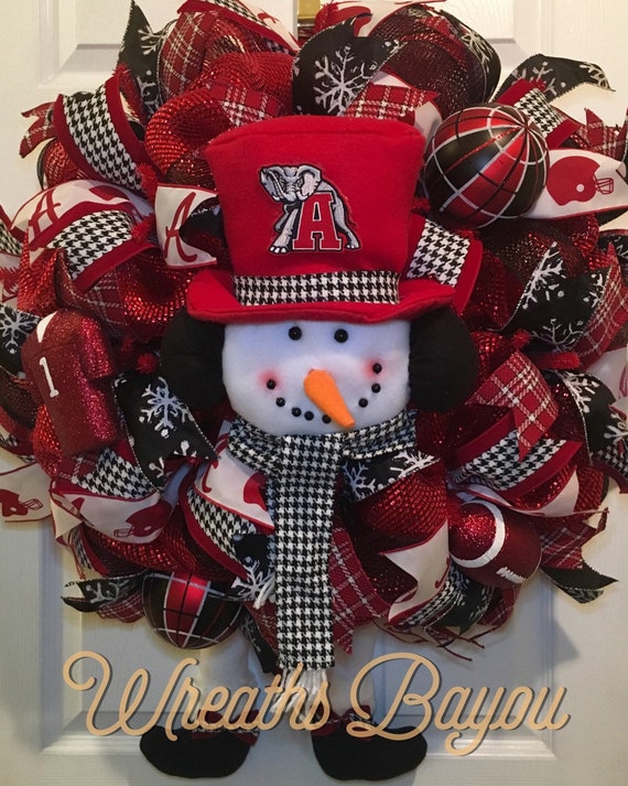 Snowman Made To Order Christmas Wreath