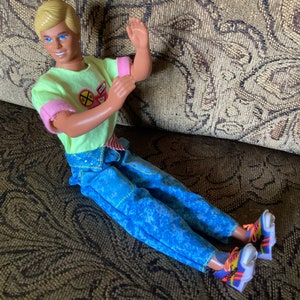 Sale***Vintage ALL AMERICAN KEN Doll   T Shirt,Pants,Shoes and Reebok Shoe Covers