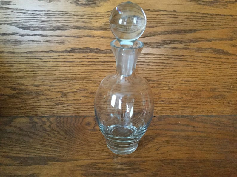 SALE Clear Glass Decanter Heavy Glass SALE Clear Glass Decanter Heavy Glass