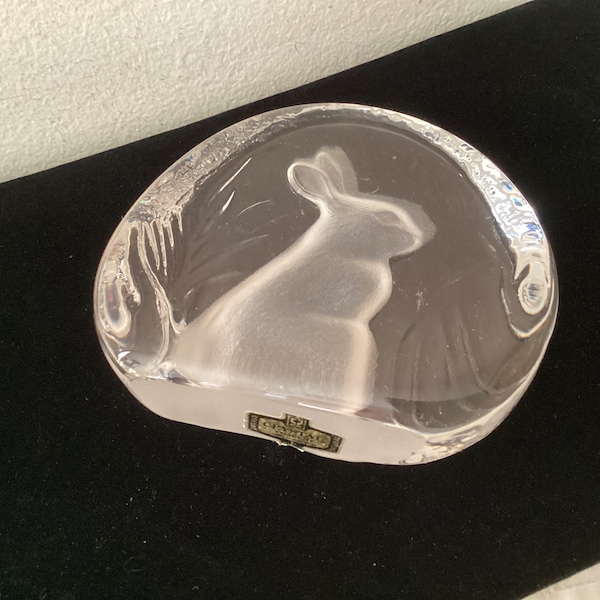 Frosted Glass Bunny Rabbit - Etsy