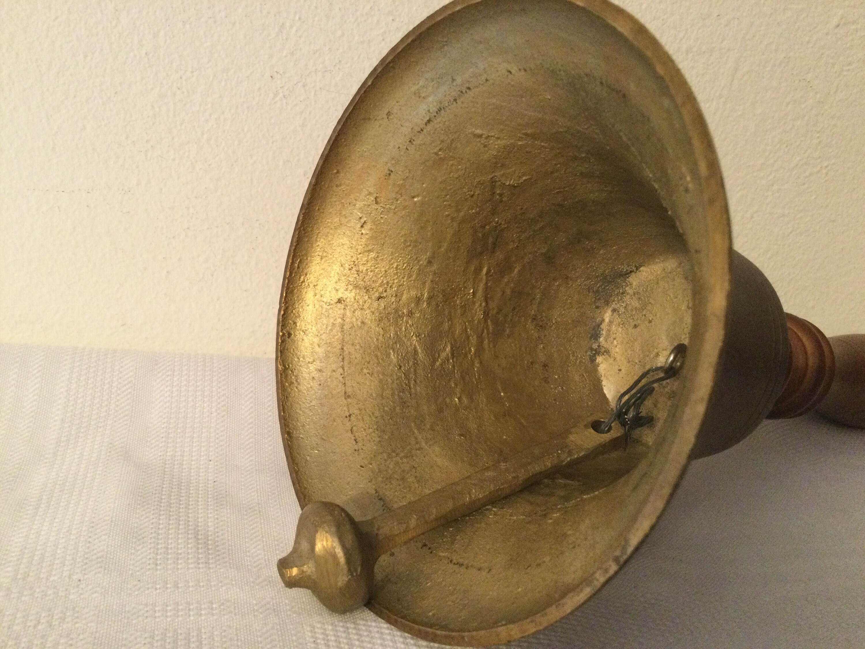 Bargain John's Antiques  Antique Teacher's Brass School Bell
