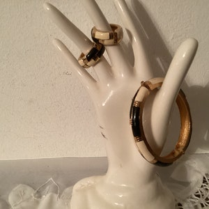 Sale***Vintage EISENBERG Clip Closure With Safety Chain BRACELET With Matching Clip EARRINGS   All Signed Clearly Eisenberg