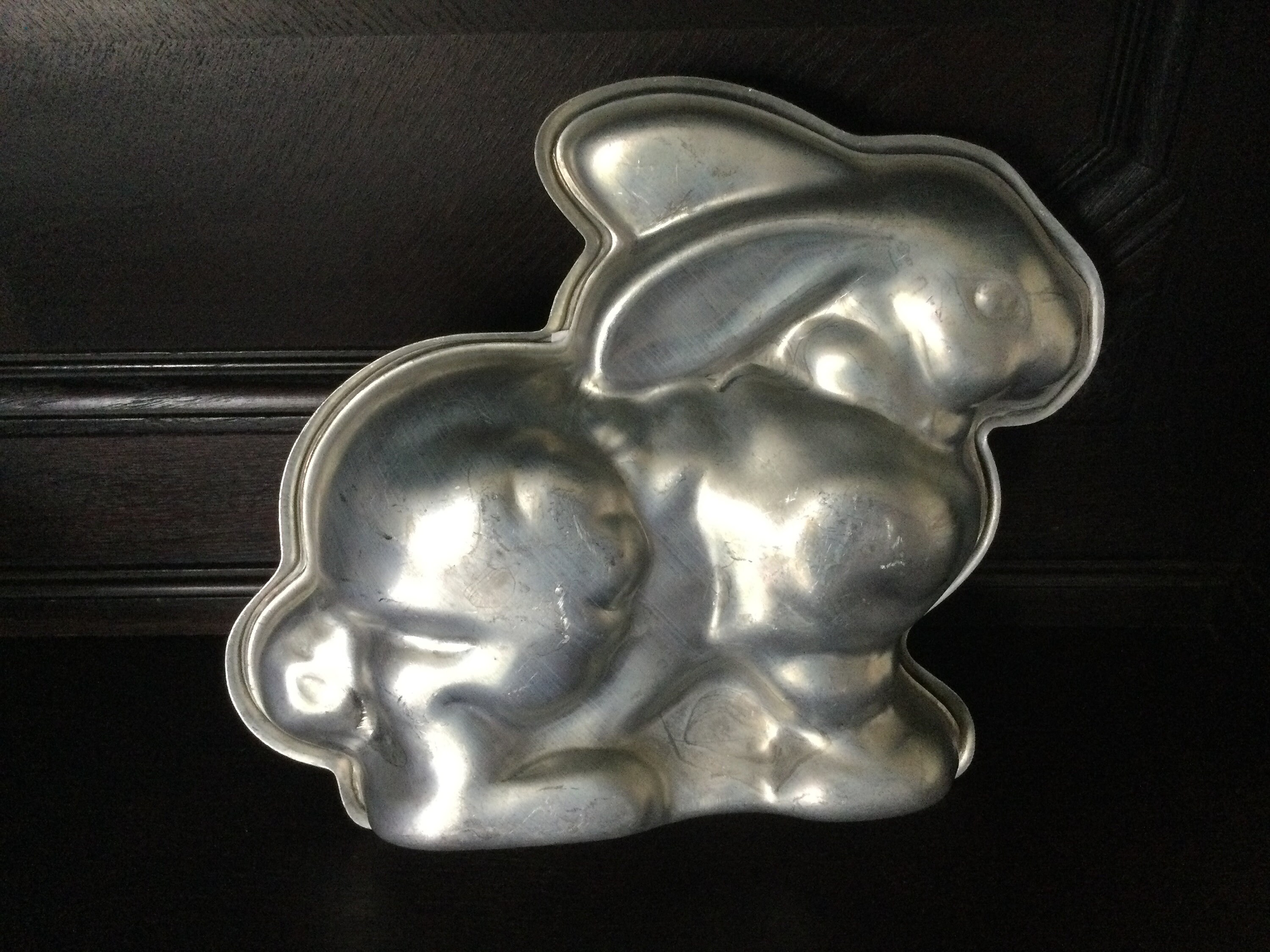 Vintage ALUMINUM RABBIT MOLD 1980s 8 by 8 inch Aluminun Etsy