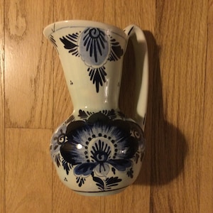 Sale***Vintage Small BLUE DELFT PITCHER  Marked   Handpainted  Holland