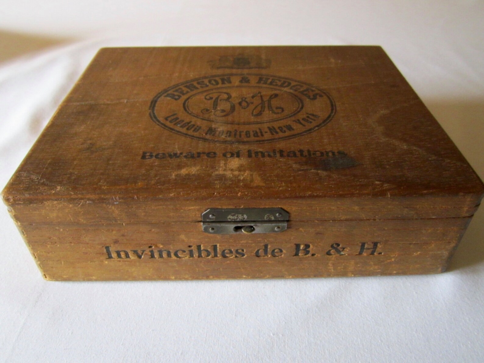 Vintage Wooden Cigar Box Benson & Hedges Etsy