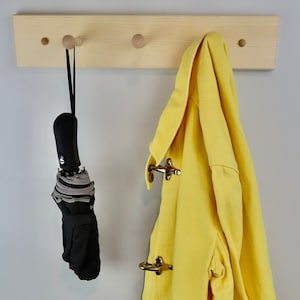 Unfinished Shaker Peg Coat Hat Rack 18&quot;