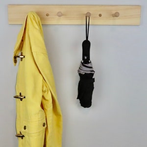 Unfinished Shaker Peg Coat Hat Rack 24&quot;