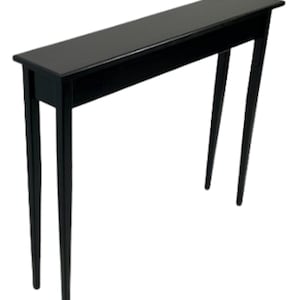 36&quot; Solid Wood Black Console, Sofa, Hall Table with Tapered legs