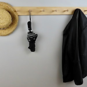 Unfinished Shaker Peg Coat Hat Rack 54&quot;