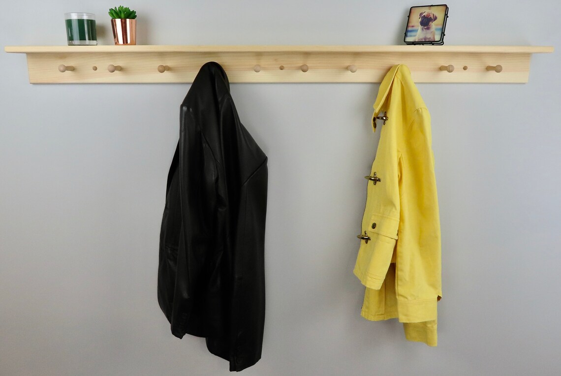 Shaker Wall Hat Rack Unfinished Shaker Peg Coat Hat Rack With Shelf 60